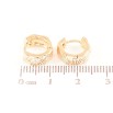 Серьги Xuping Позолота 18K колечки Декоративный узор фото №2