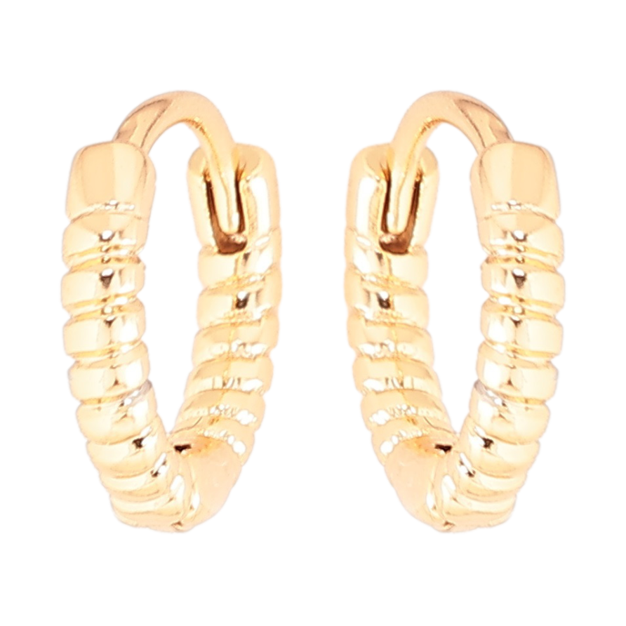 Серьги Xuping Позолота 18K колечки Декоративный узор фото №1