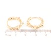 Сережки Xuping Позолота 18K колечка «Візерунок кульки з шипами» фото №2