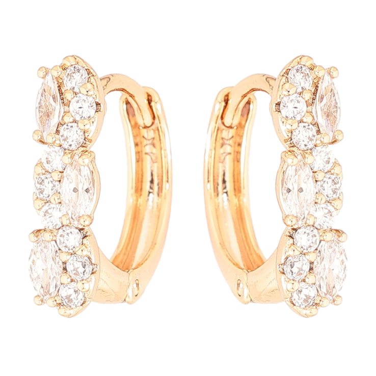 Сережки Xuping Позолота 18K колечка «Візерунок з інкрустацією цирконієм» фото №20 Сережки Xuping Позолота 18K колечка «Візерунок з інкрустацією цирконієм» фото №20