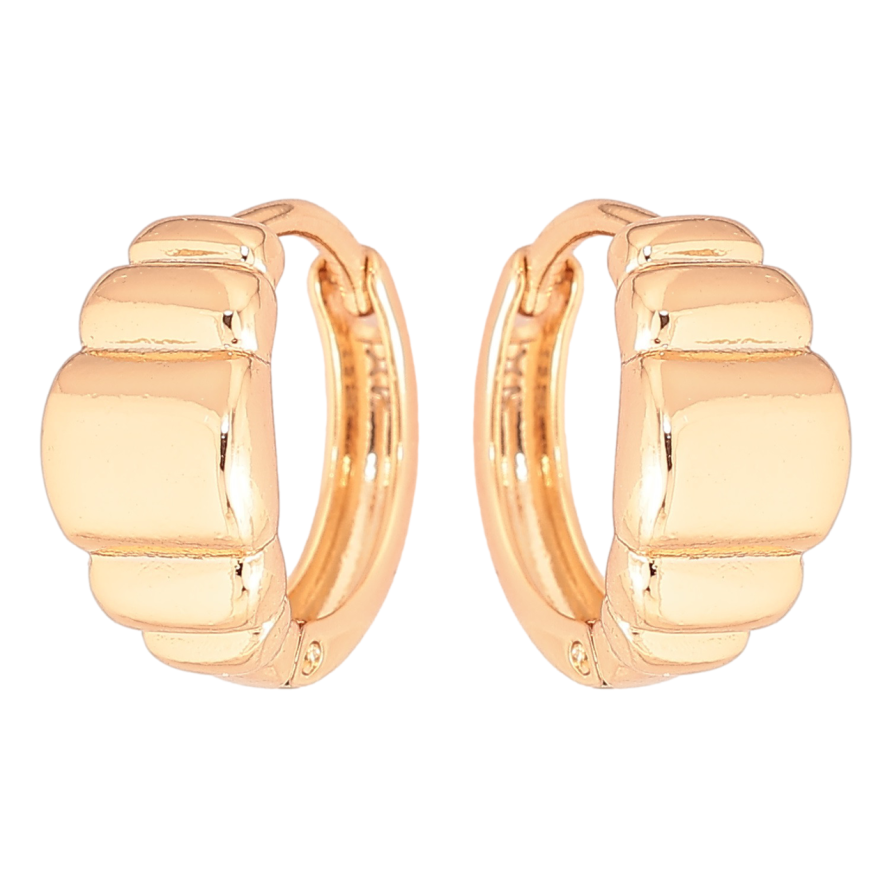 Серьги Xuping Позолота 18K колечки Декоративный узор фото №1