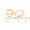 Серьги Xuping Позолота 18K колечки Декоративный узор фото №2
