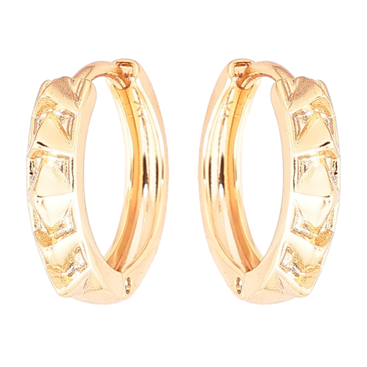 Серьги Xuping Позолота 18K колечки Декоративный узор фото №24