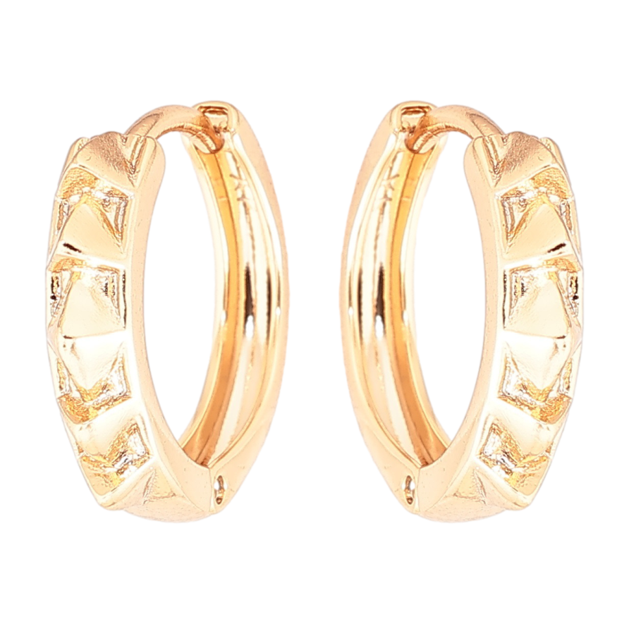 Серьги Xuping Позолота 18K колечки Декоративный узор фото №1