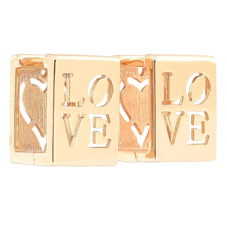 Сережки Xuping Позолота 18K колечка «Love» фото №25