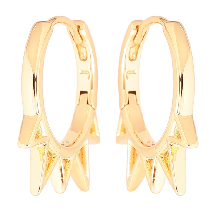 Серьги Xuping Позолота 18K колечки Декоративный боковой узор фото №6 Серьги Xuping Позолота 18K колечки Декоративный боковой узор фото №6