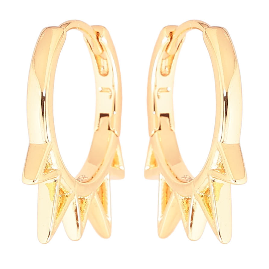 Серьги Xuping Позолота 18K колечки Декоративный боковой узор фото №1