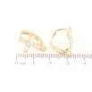 Серьги Xuping Позолота 18K колечки Крестики с цирконием фото №2