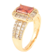 Кольцо Xuping Позолота 18K Красный фианит в обрамлении циркония фото №2