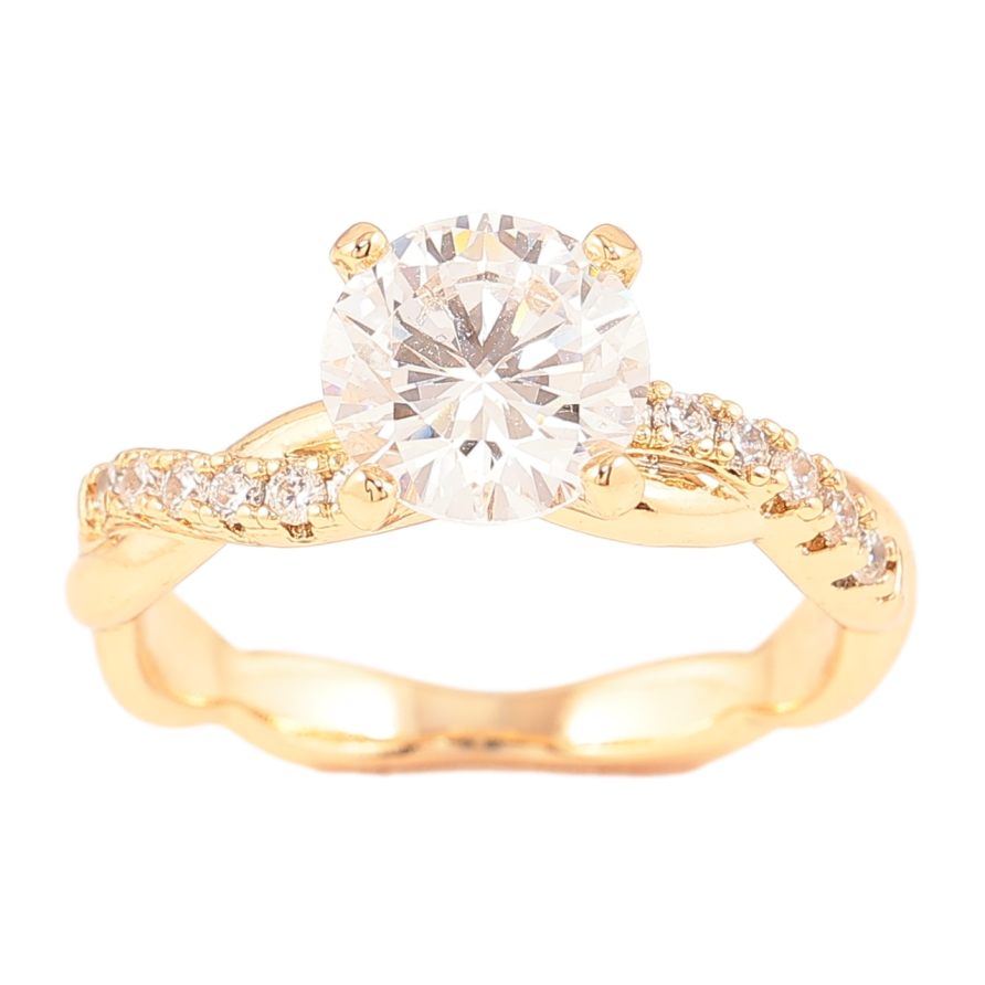 Каблучка Xuping Позолота 18K «Блиск, ø 7мм» фото №1