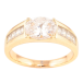 Кольцо Xuping Позолота 18K Дорожки циркония с фианитом фото №1 Кольцо Xuping Позолота 18K Дорожки циркония с фианитом фото №1