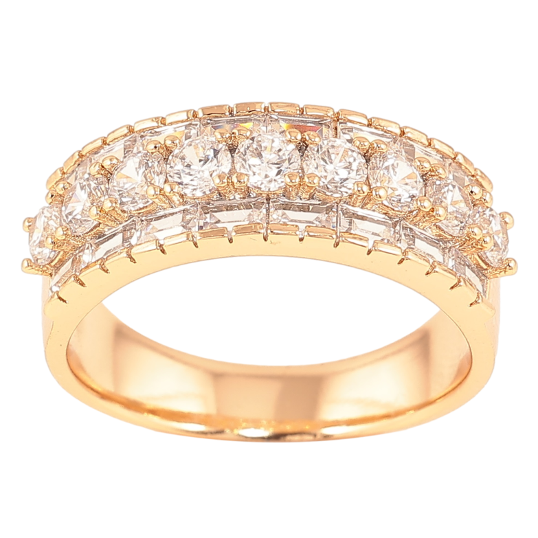 Каблучка Xuping Позолота 18K «Інкрустація цирконієм» фото №4 Каблучка Xuping Позолота 18K «Інкрустація цирконієм» фото №4