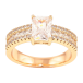 Кольцо Xuping Позолота 18K Инкрустация цирконием с фианитом фото №1 Кольцо Xuping Позолота 18K Инкрустация цирконием с фианитом фото №1
