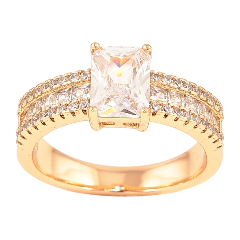 Кольцо Xuping Позолота 18K Инкрустация цирконием с фианитом фото №1 Кольцо Xuping Позолота 18K Инкрустация цирконием с фианитом фото №1