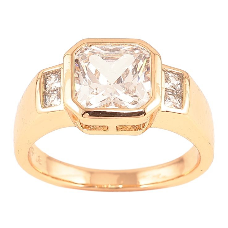 Каблучка Xuping Позолота 18K «Кришталевий блиск» фото №17