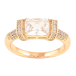 Кольцо Xuping Позолота 18K Инкрустация цирконием и фианит фото №1