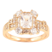 Кольцо Xuping Позолота 18K Инкрустация цирконием фото №1 Кольцо Xuping Позолота 18K Инкрустация цирконием фото №1
