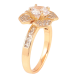 Кольцо Xuping Позолота 18K Кристальный цветок фото №2 Кольцо Xuping Позолота 18K Кристальный цветок фото №2