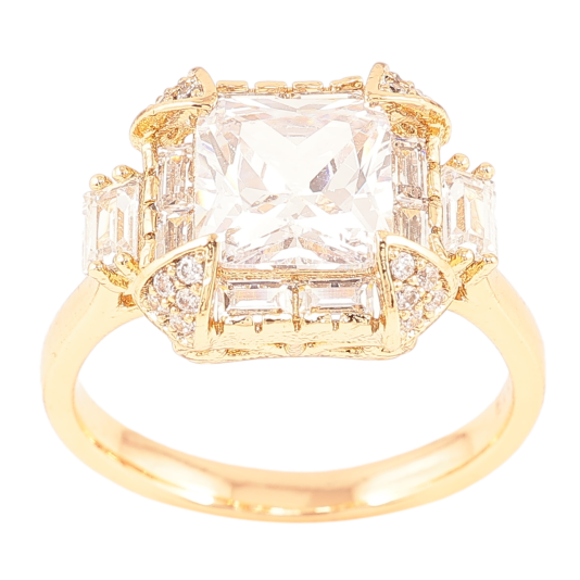Кольцо Xuping Позолота 18K Кристальный блеск фото №1 Кольцо Xuping Позолота 18K Кристальный блеск фото №1