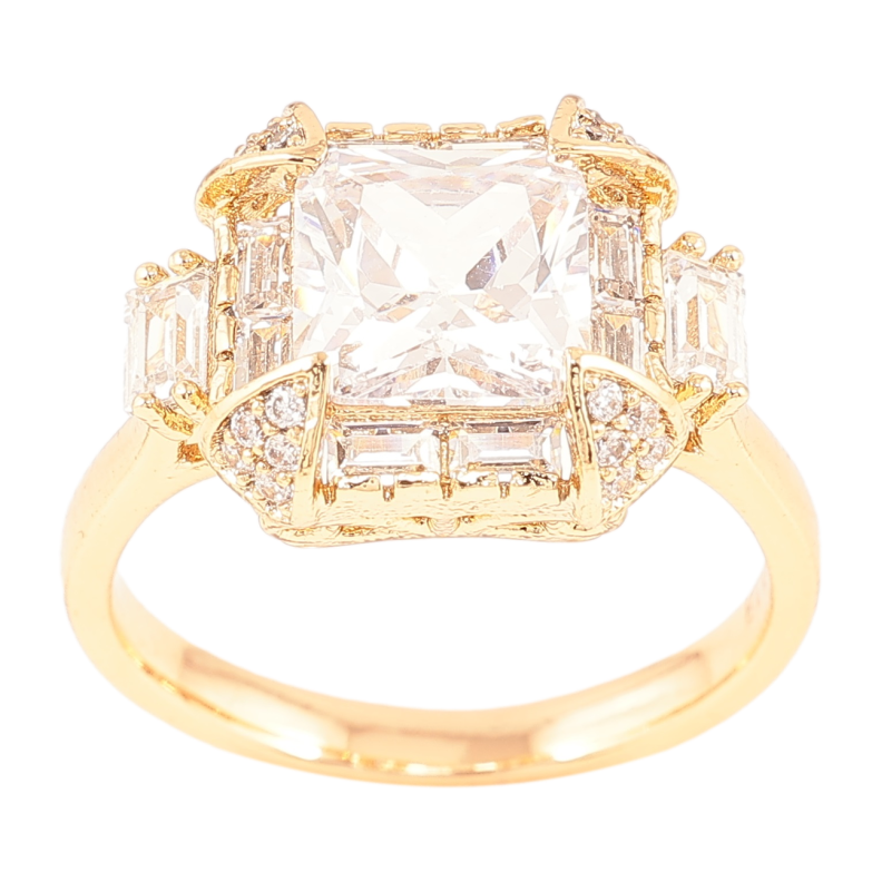 Каблучка Xuping Позолота 18K «Кришталевий блиск» фото №16