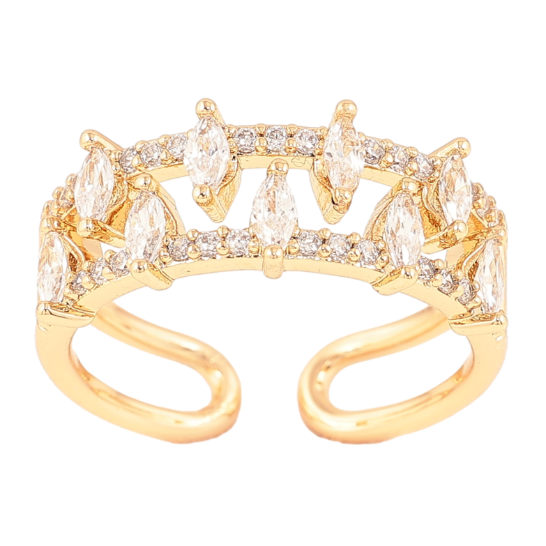 Кольцо Xuping Позолота 18K Декоративный узор с цирконием фото №1 Кольцо Xuping Позолота 18K Декоративный узор с цирконием фото №1