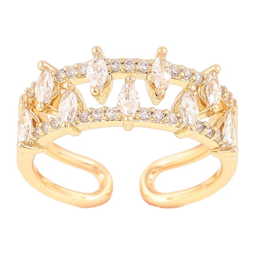 Кольцо Xuping Позолота 18K Декоративный узор с цирконием фото №1 Кольцо Xuping Позолота 18K Декоративный узор с цирконием фото №1