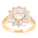 Каблучка Xuping Позолота 18K «Кришталева квітка» фото №1 Каблучка Xuping Позолота 18K «Кришталева квітка» фото №1