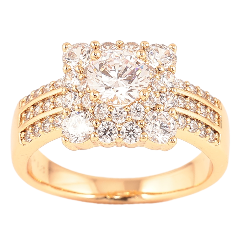 Каблучка Xuping Позолота 18K «Інкрустація цирконієм» фото №1