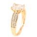 Кольцо Xuping Позолота 18K Узор с цирконием и фианитом фото №2 Кольцо Xuping Позолота 18K Узор с цирконием и фианитом фото №2