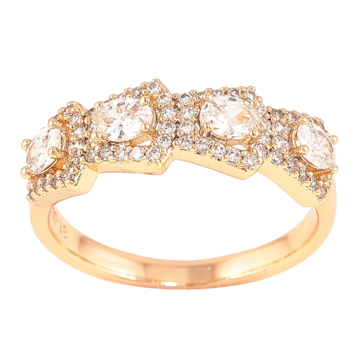 Каблучка Xuping Позолота 18K «Інкрустація цирконієм» фото №25