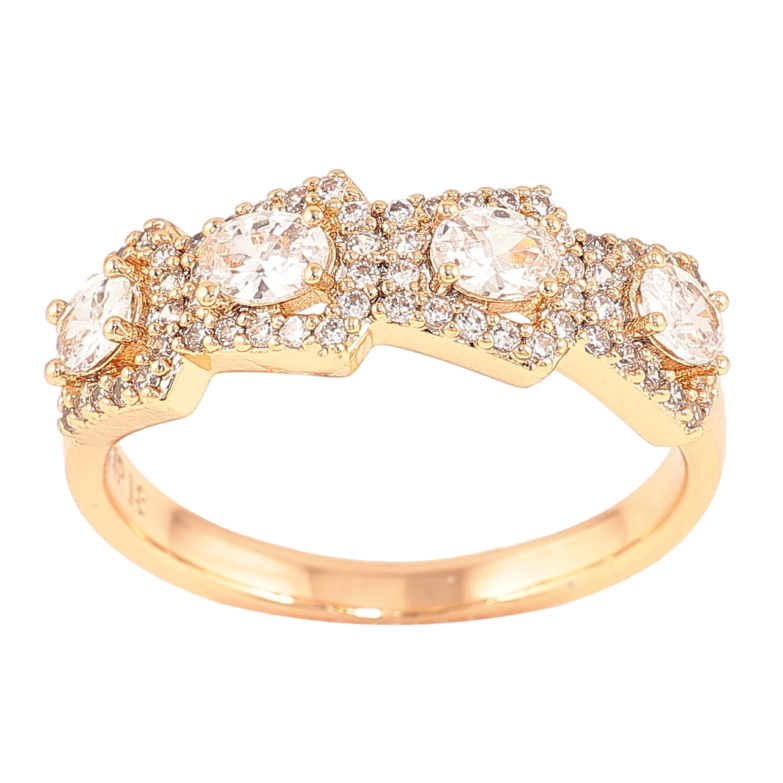 Каблучка Xuping Позолота 18K «Інкрустація цирконієм» фото №8 Каблучка Xuping Позолота 18K «Інкрустація цирконієм» фото №8