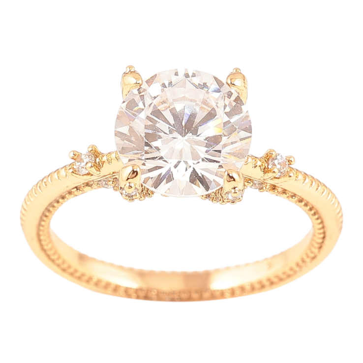 Кольцо Xuping Позолота 18K Фианит фото №11 Кольцо Xuping Позолота 18K Фианит фото №11