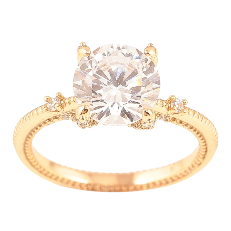 Каблучка Xuping Позолота 18K «Фіаніт» фото №1