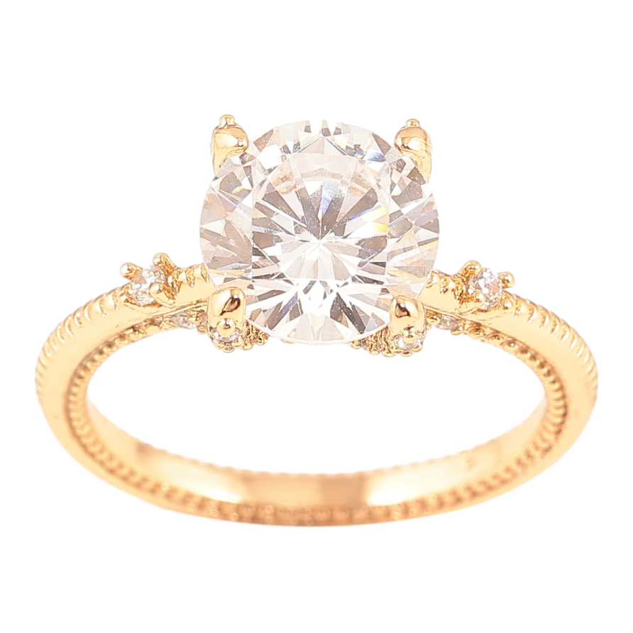 Кольцо Xuping Позолота 18K Фианит фото №1 Кольцо Xuping Позолота 18K Фианит фото №1