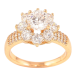 Кольцо Xuping Позолота 18K Кристальный цветок фото №1 Кольцо Xuping Позолота 18K Кристальный цветок фото №1