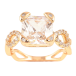 Кольцо Xuping Позолота 18K Фианит в декоративной оправе фото №1