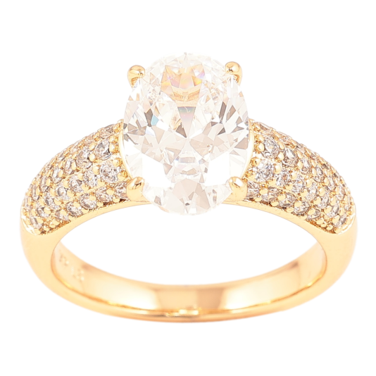 Кольцо Xuping Позолота 18K Инкрустация цирконием с фианитом фото №1 Кольцо Xuping Позолота 18K Инкрустация цирконием с фианитом фото №1