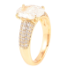 Кольцо Xuping Позолота 18K Инкрустация цирконием с фианитом фото №2 Кольцо Xuping Позолота 18K Инкрустация цирконием с фианитом фото №2