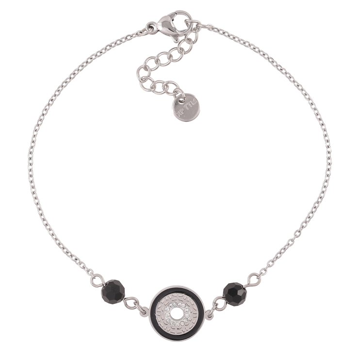 Браслет Xuping ТТМ Stainless Steel колір Родій «Ланцюжок з декоративною вставкою» з доп.ланцюг 19.5-22.см х 1мм фото №5 Браслет Xuping ТТМ Stainless Steel колір Родій «Ланцюжок з декоративною вставкою» з доп.ланцюг 19.5-22.см х 1мм фото №5