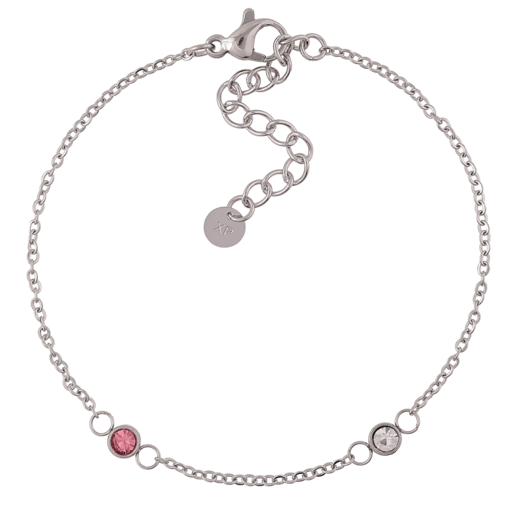 Браслет Xuping ТТМ Stainless Steel цвет Родий Цепочка с цветными кристаллами с доп.цеп 17-21см х 1.5мм фото №24 Браслет Xuping ТТМ Stainless Steel цвет Родий Цепочка с цветными кристаллами с доп.цеп 17-21см х 1.5мм фото №24