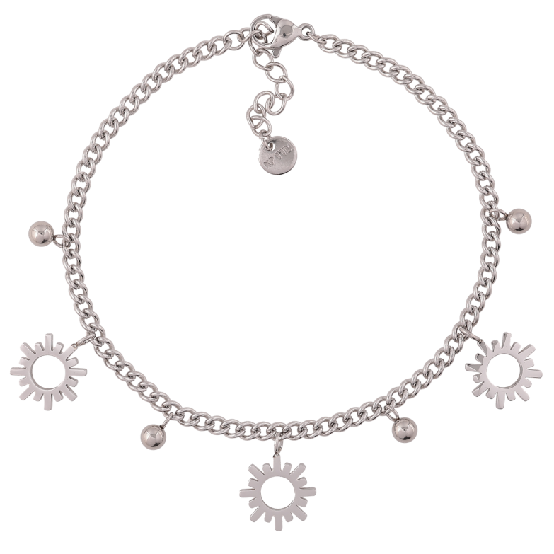 Браслет Xuping ТТМ Stainless Steel колір Родій «Ланцюжок Панцирний з підвісками» з доп.ланцюгом 19.5-22.5см х 3мм фото №1 Браслет Xuping ТТМ Stainless Steel колір Родій «Ланцюжок Панцирний з підвісками» з доп.ланцюгом 19.5-22.5см х 3мм фото №1