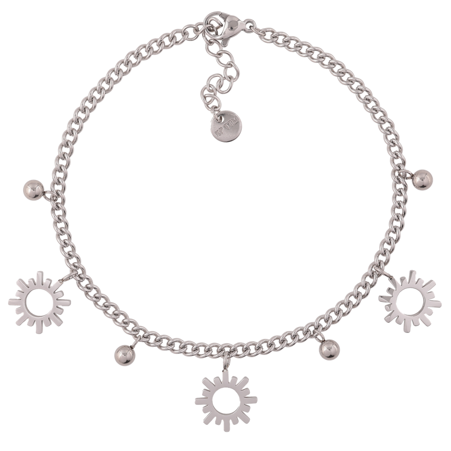 Браслет Xuping ТТМ Stainless Steel цвет Родий Цепочка Панцирная с подвесками с доп.цеп 19.5-22.5см х 3мм фото №1 Браслет Xuping ТТМ Stainless Steel цвет Родий Цепочка Панцирная с подвесками с доп.цеп 19.5-22.5см х 3мм фото №1