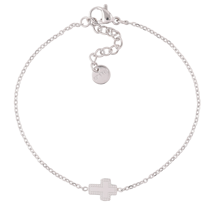 Браслет Xuping ТТМ Stainless Steel колір Родій «Ланцюжок зі вставкою Хрестик» з доп.ланцюгом 17-20см х 1мм фото №24 Браслет Xuping ТТМ Stainless Steel колір Родій «Ланцюжок зі вставкою Хрестик» з доп.ланцюгом 17-20см х 1мм фото №24