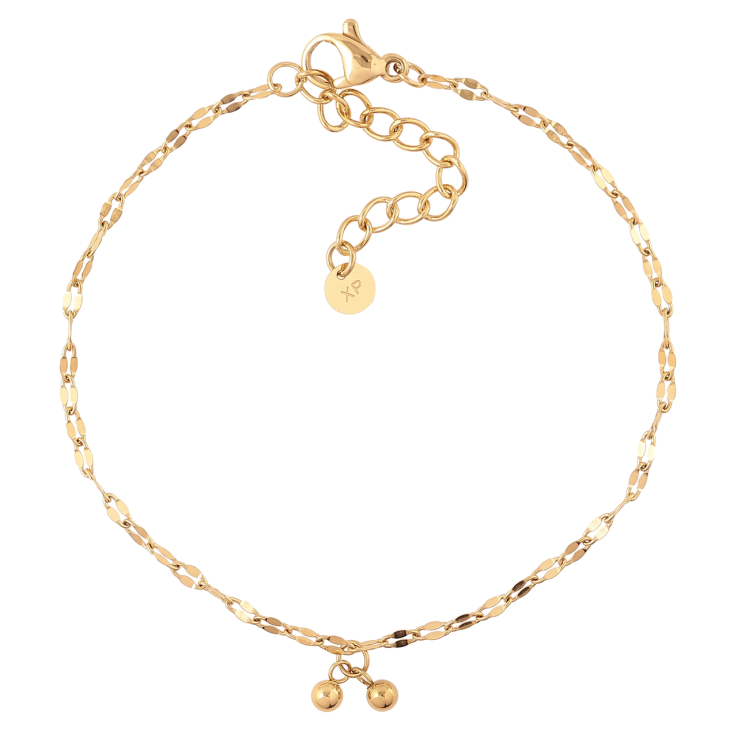 Браслет Xuping ТТМ Stainless Steel колір 14К «Ланцюжок з підвісками» з доп.ланцюгом 17.5-21см х 2мм фото №14 Браслет Xuping ТТМ Stainless Steel колір 14К «Ланцюжок з підвісками» з доп.ланцюгом 17.5-21см х 2мм фото №14