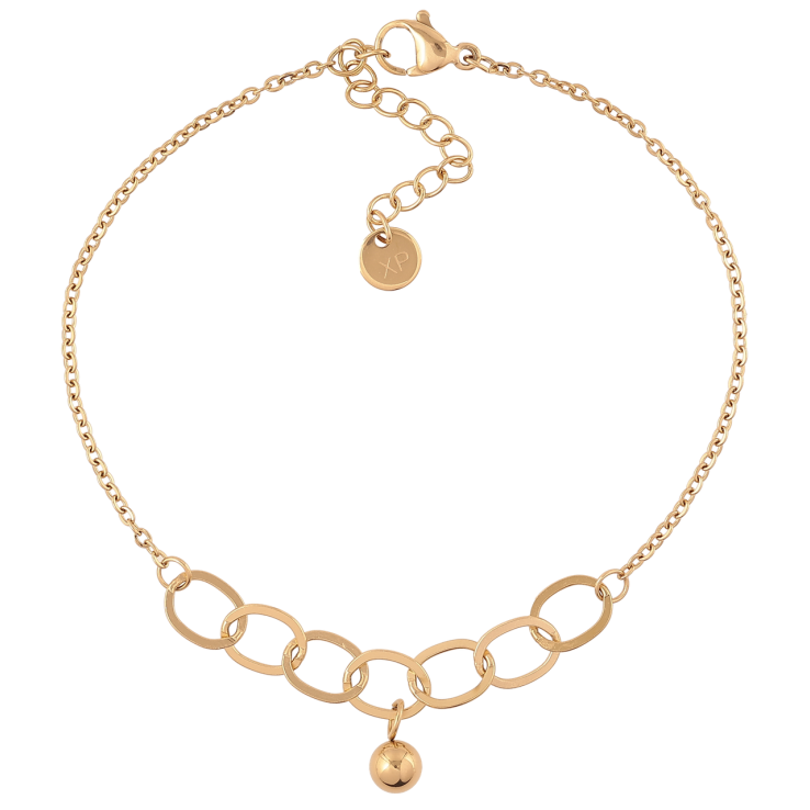 Браслет Xuping ТТМ Stainless Steel колір 14К «Ланцюжок Комбінований з підвіскою» з доп.ланцюгом 19-22.5см х 1.5мм фото №12 Браслет Xuping ТТМ Stainless Steel колір 14К «Ланцюжок Комбінований з підвіскою» з доп.ланцюгом 19-22.5см х 1.5мм фото №12