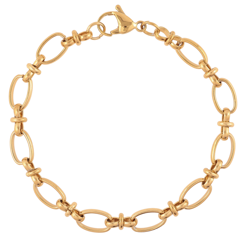 Браслет Xuping ТТМ Stainless Steel колір 14К «Декоративний візерунок» довжина 20см х 5-7мм фото №2