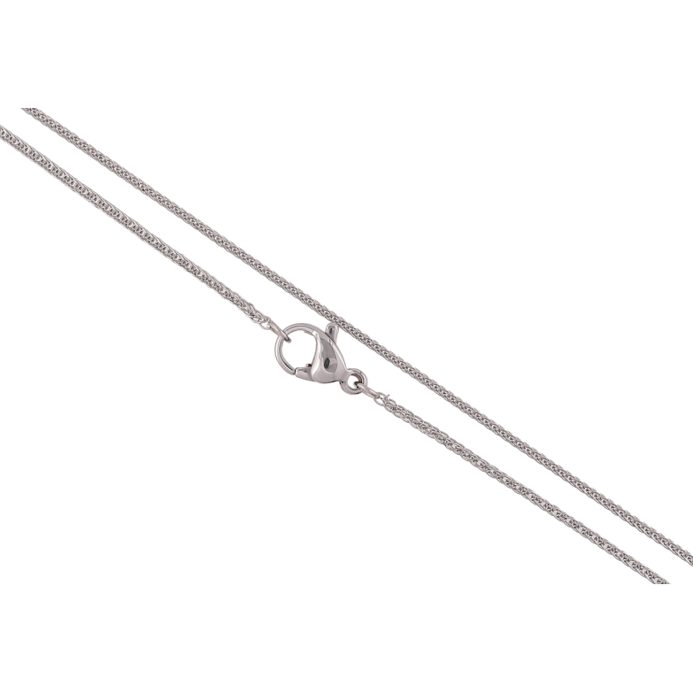 Ланцюжок Xuping ТТМ Stainless Steel колір Родій «Плетіння Рембо» довжина 45см х 1мм фото №1