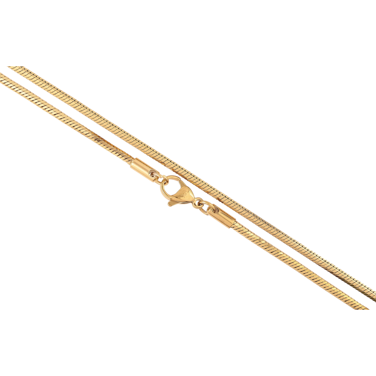 Ланцюжок Xuping ТТМ Stainless Steel колір 14К Плетіння Ювелірний шнур восьмигранний» довжина 45см х 2мм фото №24
