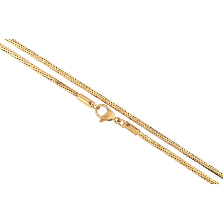 Ланцюжок Xuping ТТМ Stainless Steel колір 14К Плетіння Ювелірний шнур восьмигранний» довжина 45см х 2мм фото №1