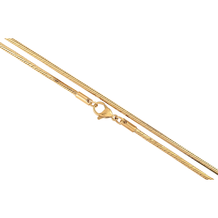 Ланцюжок Xuping ТТМ Stainless Steel колір 14К Плетіння Ювелірний шнур восьмигранний» довжина 45см х 2мм фото №1